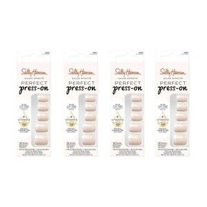 4x Box Sally Hansen Perfect Manicure Press On Nails Square Short a la Mode Tips